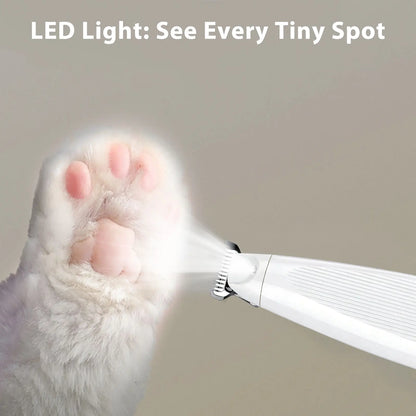 GOYJOY Waterproof Rechargeable Micro Precision Trimmer for Small Dogs and Cats with LED Light and Quiet Operation for Grooming Paws, Eyes, Ears, and Face